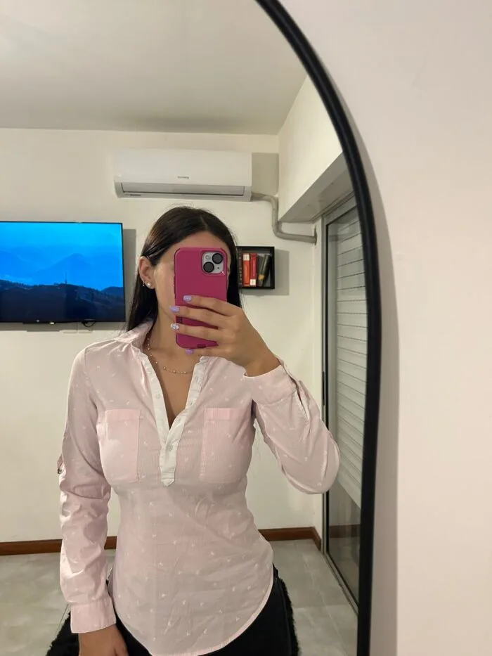 Camisa Zara rosa - Imagen 2