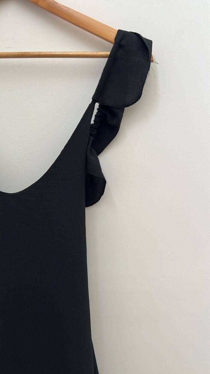Vestido Negro volados L - Imagen 2