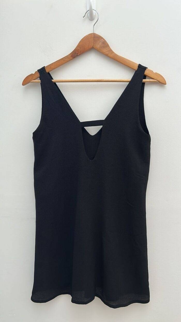 Vestido Negro bretel grueso L - Imagen 3
