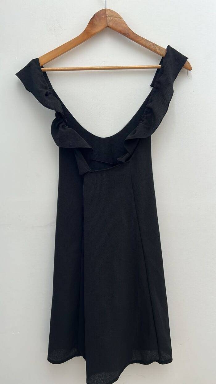 Vestido Negro volados L - Imagen 3