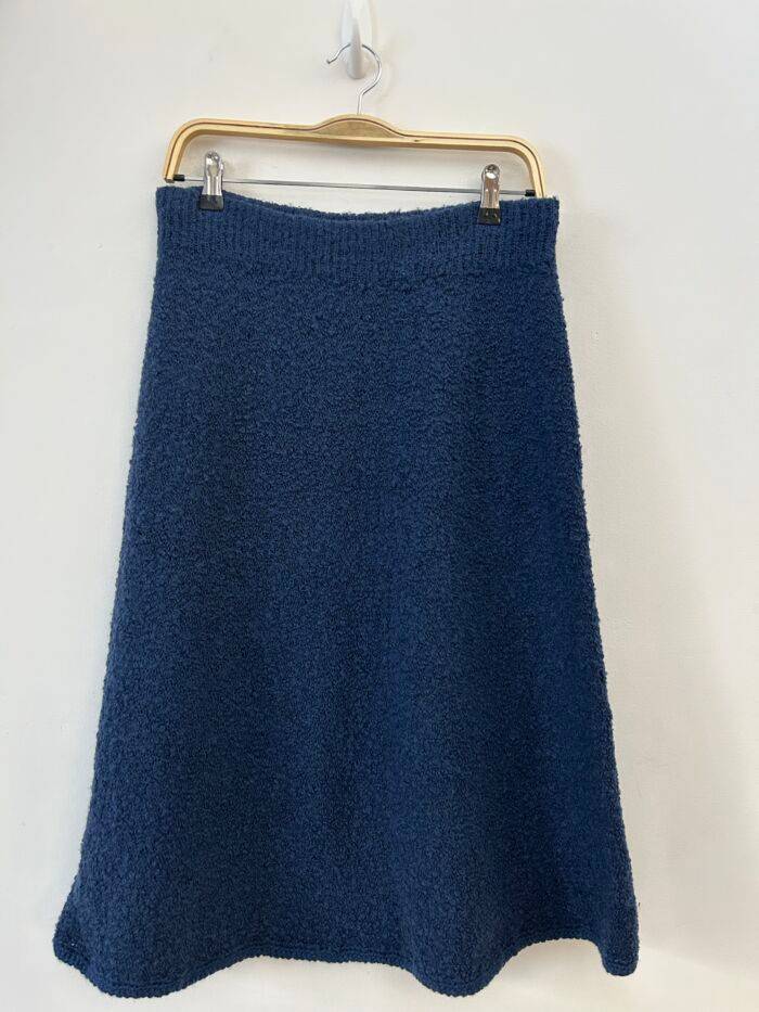 Pollera azul lana L - Imagen 2