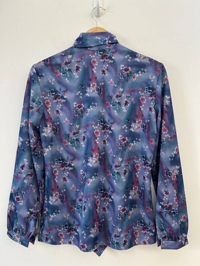 Blusa Vintage celeste M - Imagen 3